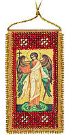 Молитва Ангелу-хранителю Набор-оберег для вышивки бисером на натуральном художественном холсте Абрис Арт