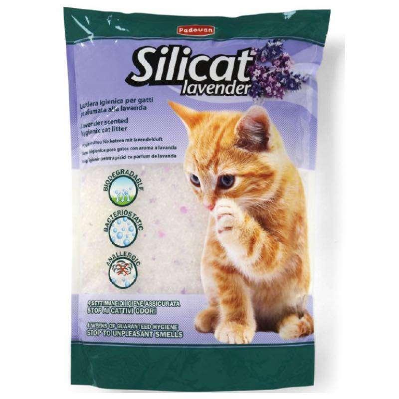 Padovan Silicat Lavender (Падован Силікат Лаванда) наповнювач силікагелевий для котячих туалетів 2.2 кг.