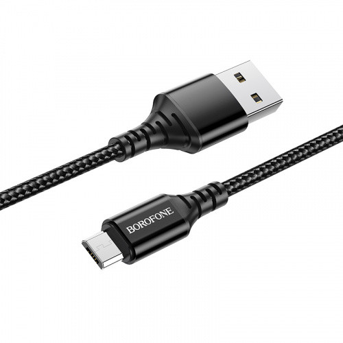 Кабель Borofone BX54 USB - MicroUSB 2.4A/1m (Чорний)