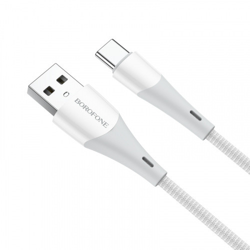 Кабель Borofone BX60 USB - Type-C 3A/1m (Білий)