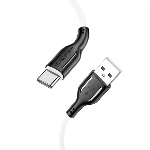 Кабель Borofone BX63 USB - Type-C 3A/1m (Чорно-білий)