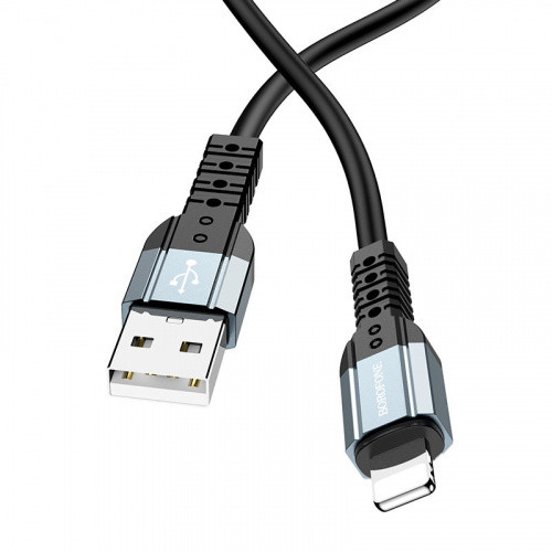 Кабель Borofone BX64 USB - Lightning 2.4A/1m (Чорний)