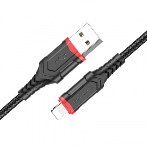 Кабель Borofone BX67 USB - Lightning 2.4A/1m (Чорний)