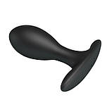 Анальний корок Pretty Love Inflatable Anla Plug Black, фото 3