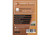 Аксессуар Games 7 Days Протекторы для карт Games7Days (50 х 75 мм, Standard USA, 100 шт.) (PREMIUM)