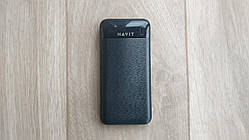 Power Bank HAVIT PB67, 10000 mAh, black, 2/2.1А (Повербанк, РЕАЛЬНАЯ ЕМКОСТЬ!)