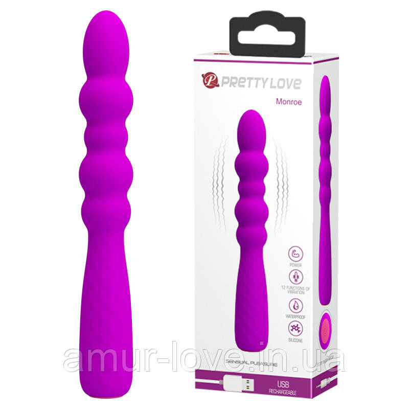 Вибратор Pretty Love Monroe Vibrator Purple, фото 1