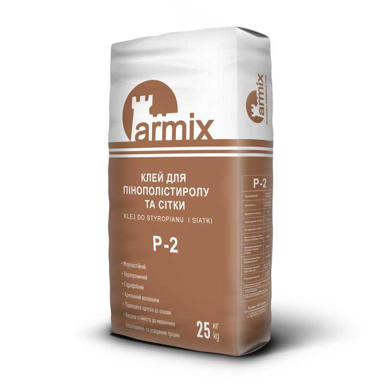 Клей Armix P-2 25 кг для пінополістиролу та сітки