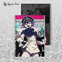 Тетрадь 48 л. на пружине в клетку Danganronpa 001 006, А5