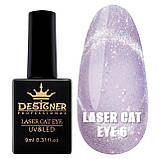 Гель лак Laser Cat Eye Дизайнер, з ефектом "Котяче око, північне сяйво", 9 мл., фото 9
