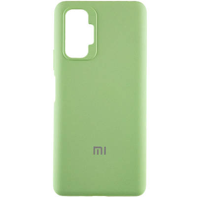 Чехол Silicone Cover Full Protective (AA) для Xiaomi Redmi Note 10 Pro / 10 Pro Max М'ятний / Mint