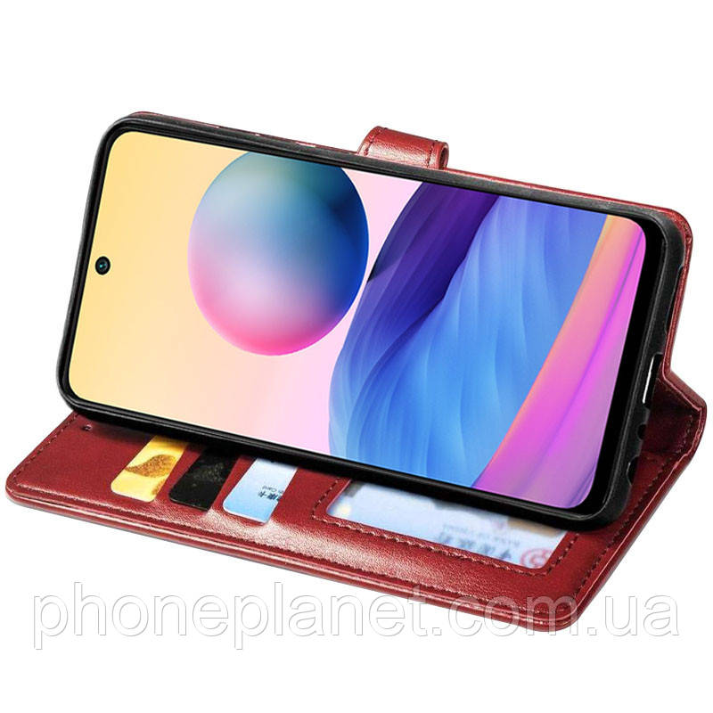 Кожаный чехол книжка GETMAN Gallant (PU) для Xiaomi Redmi Note 10 5G / Poco M3 Pro - фото 2 - id-p1676740288