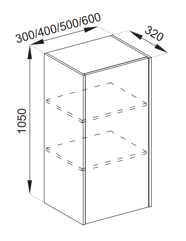 Кухня Графіті верхня секція В 30 1Д ліве або праве відчинення дверей (Світ Меблів ТМ)
