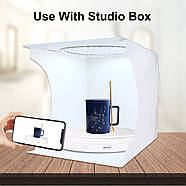 Ø30 см/max-10 кг Предметний поворотний стіл для фото-відеозйомки Puluz PU3049W white білий, фото 7