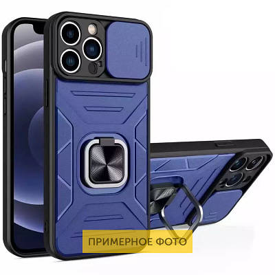 Ударостійкий чохол Camshield Flash Ring для Xiaomi Redmi Note 10 Pro / 10 Pro Max TPU+PC, Синій, Blue