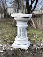 Садовая фигура постамент, серая колонна Греция для декора сада, ручной работы 39 см
