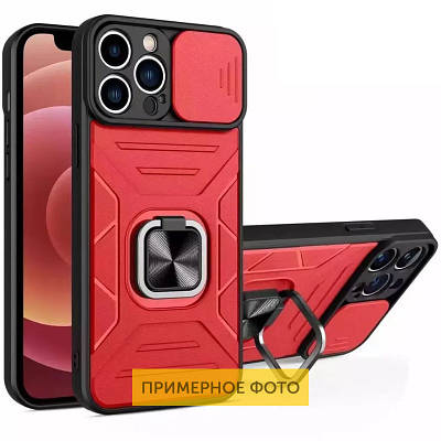 Ударний чохол Camshield Flash Ring для Xiaomi Redmi Note 10 / Note 10s TPU+PC, Червоний, Red