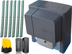 CAME BX-400 Автоматика для відкатних воріт BX704AGS комплект з лампою, фотоелементами та 6м рейки