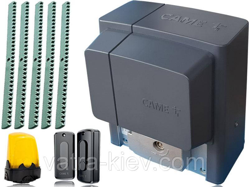 CAME BX-400 Автоматика для відкатних воріт BX704AGS комплект з лампою, фотоелементами та 5м рейки