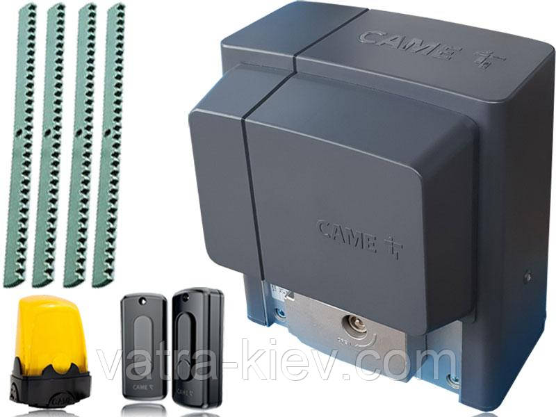 CAME BX-400 Автоматика для відкатних воріт BX704AGS комплект з лампою, фотоелементами та 4м рейки