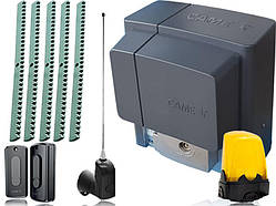 CAME BX-400 Автоматика для відкатних воріт BX704AGS комплект з лампою, фотоелементами, антеною та 5м рейки