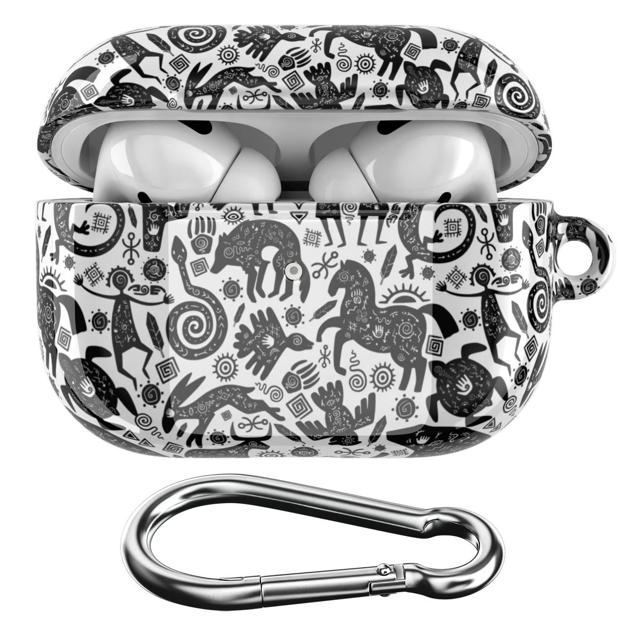 Пластиковый чехол для наушников Apple AirPods Pro (1/2), 1/2/3 (Ацтеки ...