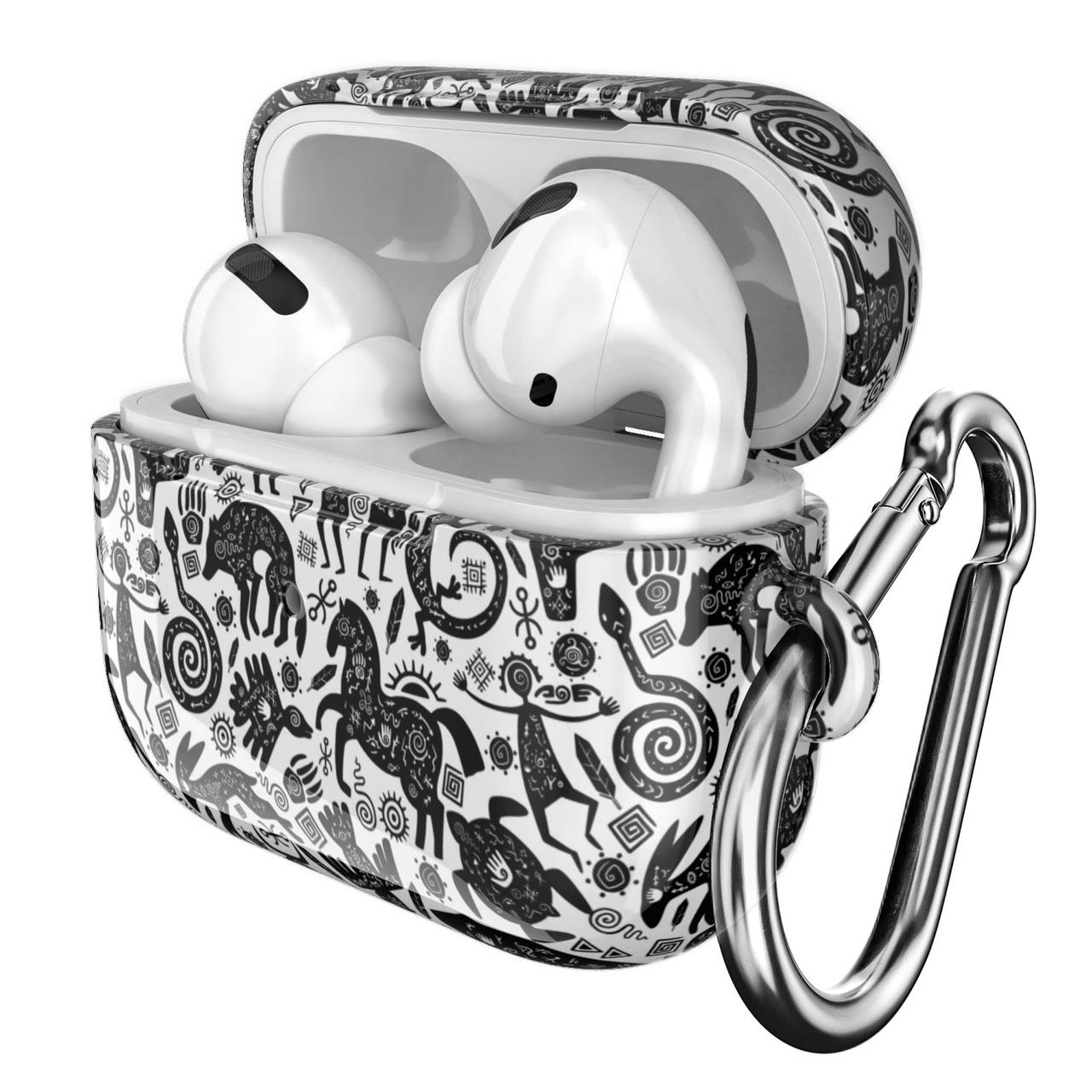 Пластиковый чехол для наушников Apple AirPods Pro (1/2), 1/2/3 (Ацтеки ...