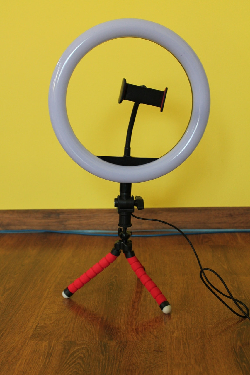 Кільцева світлодіодна Led Лампа 26 см зі штативом, селфи лампа/кільце