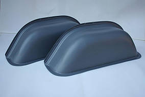 Пластикові накладки на колісні арки в Mercedes Sprinter/Volkswagen LT (Спринтер, ЛТ -2006), колір сірий, чорний