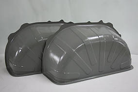 Пластикові накладки на колісні арки в Ducato, Boxer, Jumper 2006- (Дукато, Боксер, Джампер) колір сірий, чорний