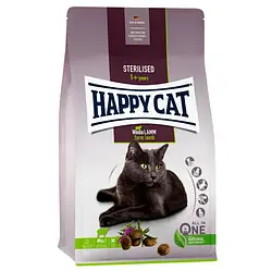 Happy Cat (Хеппі Кет) Steril Weide-Lamm 1.3kg сухий корм для стерилізованих кішок та кастрованих котів з ягням