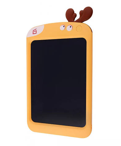 Дитячий графічний планшет для малювання PRC Animals 8.5" LCD Жовтий (G304-4), фото 1