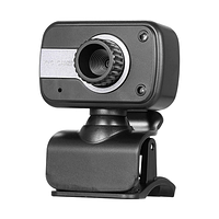 Веб камера/Web camera/usb камера C-101 для персонального компьютера/ноутбука с микрофоном черный