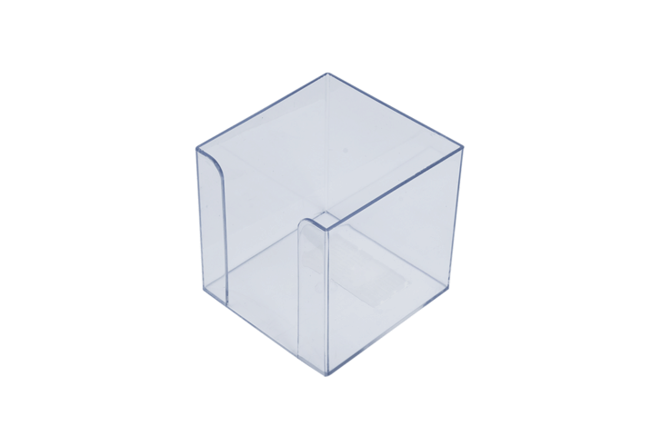 Бокс для паперу 90х90х90мм, прозорий, фото 1