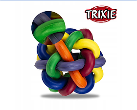 Іграшка для собак Trixie М'яч плетений каучуковий 7см TX-32621