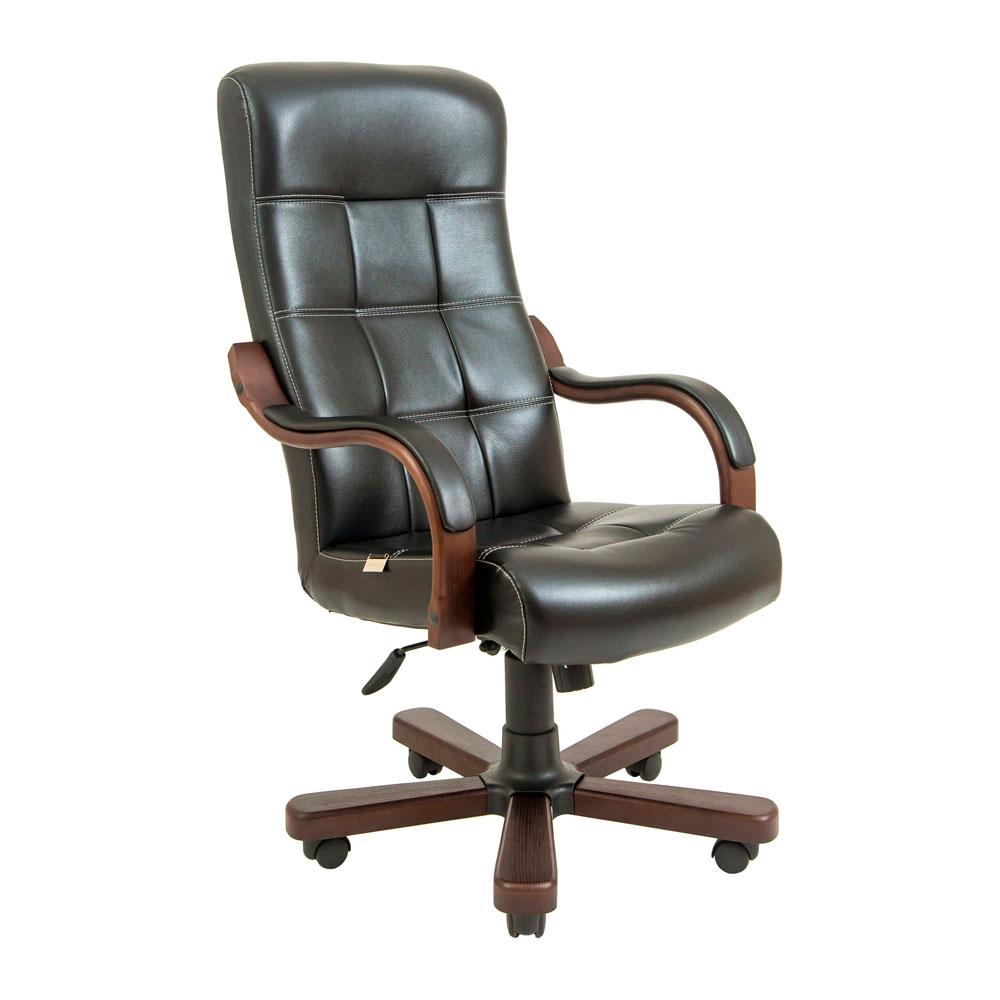 Комп'ютерне крісло для кабінету директора Вірджинія Virginia ВУД ЛЮКС М1 Richman, фото 1