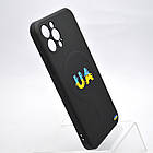 Чохол з патріотичним малюнком Silicone Case Wave Print з MagSafe для iPhone 12 Pro Max UA Black, фото 2