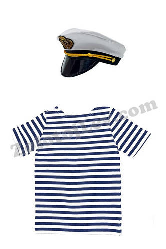 Купить Кепка Моряка и тельняшка комплект, цена 470 грн — Prom.ua (ID ...