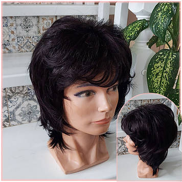 Перука каскад із термоволокна темний бургунд 1421G-99J