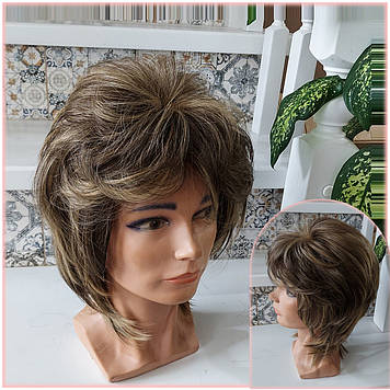 Перука каскад з термоволокна русявий мікс 1421G-8Н124