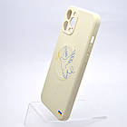 Чехол з патріотичним малюнком Silicone Case Wave Print з MagSafe для iPhone 12 Pro Max Dove of peace Білий, фото 3