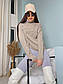 Жіночий светр теплий оверсайз з високим коміром і затягуванням в'язаний (р. 42-46) 68041336, фото 3