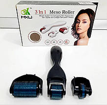 Мезоролер 3в1 масажер для зайвої та тіла Derma Roller.Мезоролер 3в1 масажер для обличчя та тіла Derma Roller