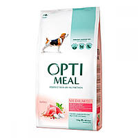 Сухий повнораційний корм Optimeal для собак середніх порід зі смаком індички 1.5 кг (4820083905407)