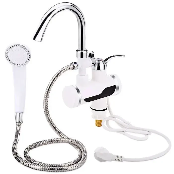 Водонагрівач Water heater c душем і з lcd екраном з нижнім підключенням, фото 1