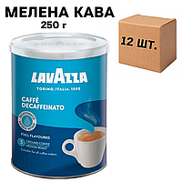 Ящик молотого кофе Lavazza Decaffeinato ж/б, 250г (в ящике 12 шт)