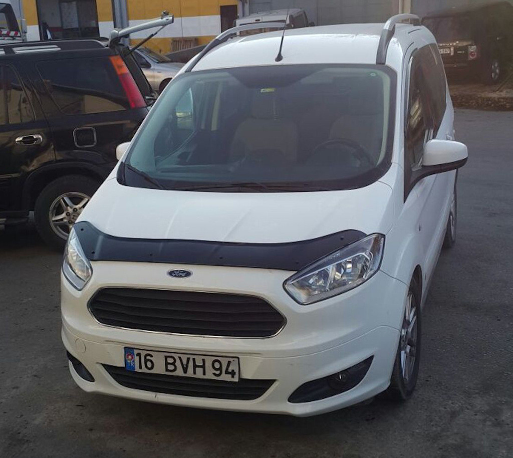 Дефлектор капота (мухобойка) Ford Courier 2014 (Форд Курьер) 2720K042 - фото 7 - id-p1670564892