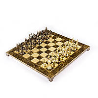 Шахматы Manopoulos "Греческие скульптуры", материал сплав цинка, размер 36*36 см. Цвет коричневый