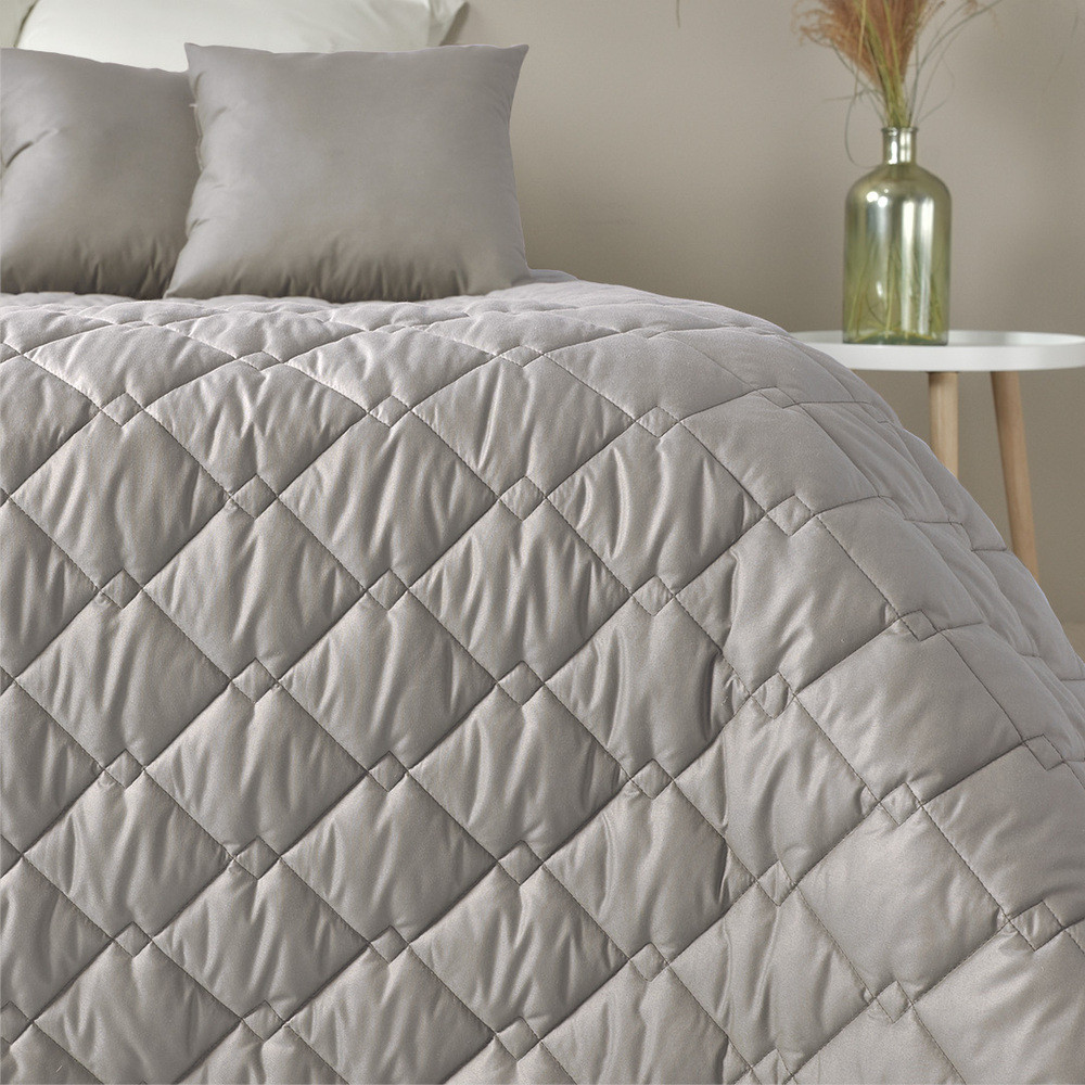 Покривало 210х240 см IDEIA стьобане двостороннє якісна стібка мікрофібра на ліжко диван, фото 1