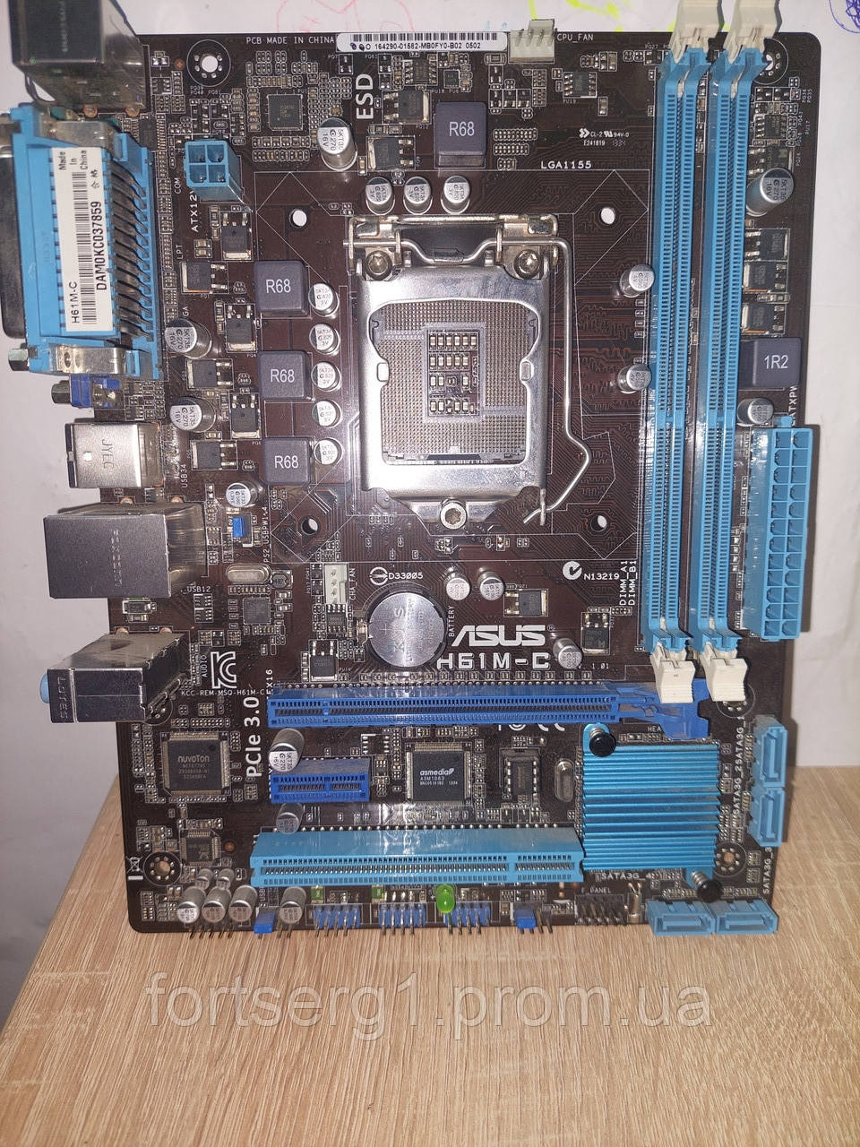 Материнская Плата ASUS H61M-C Socket LGA1155 MicroATX 2x DDR3 — Купить ...